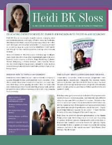 Heidi BK Sloss Speaker One Sheet
